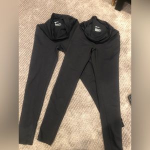Two pairs of XS Zella maternity leggings